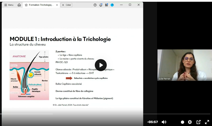 Formation : Initiation à la trichologie