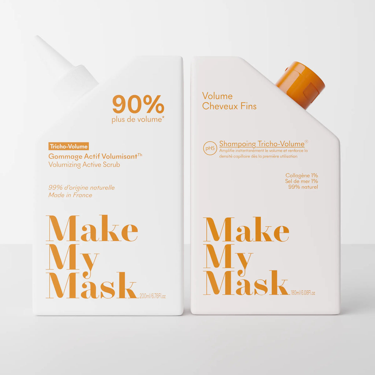 Duo Gommage Actif + Shampoing Volumisant