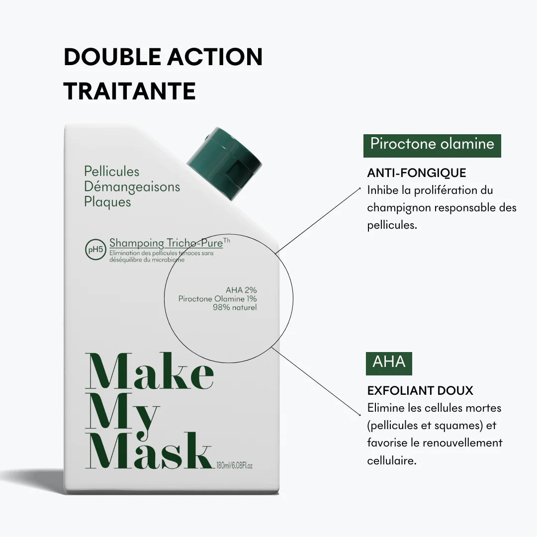 Duo Gommage Actif + Shampoing Anti-Pelliculaire